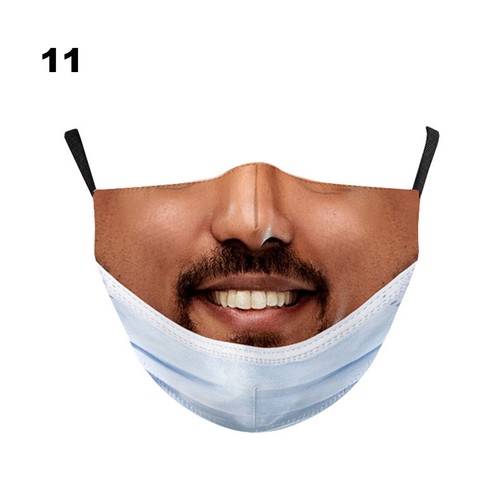 CLEARANCE Funny Expression Unisex Adults Protective Mask Fabric Washable Tiktok - Picture 15 of 24