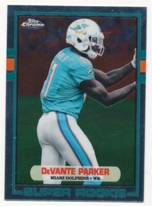 DEVANTE PARKER 2015 TOPPS CHROME SUPER ROOKIE #89-DP RC MIAMI DOLPHINS MINT B