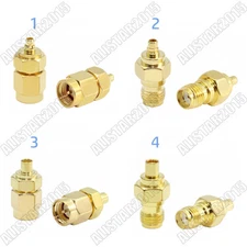 1x SMA Male Female to MMCX Male Female Plug Jack Straight Adapter RF Connector