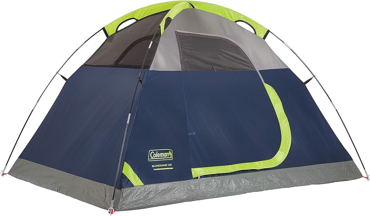 Coleman Sundome Tent 2 Person with Instant Setup for Camping Navy