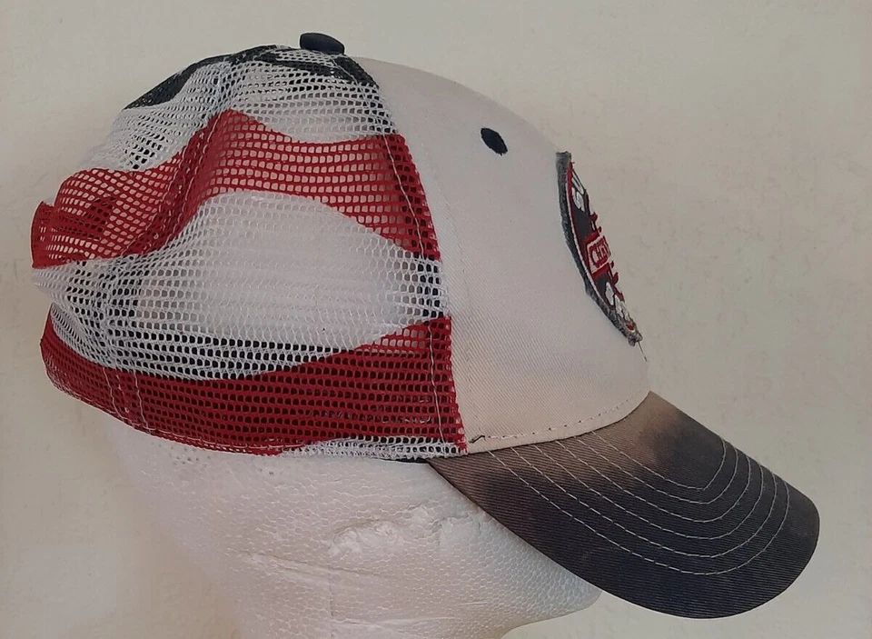 De colección Chevrolet Super Service Rojo Blanco Azul Gorra Snapback--¡En muy buena condición! Foto 2 de 4