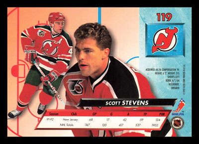 Scott Stevens #119 1992-93 Ultra New Jersey Devils Hockey | eBay