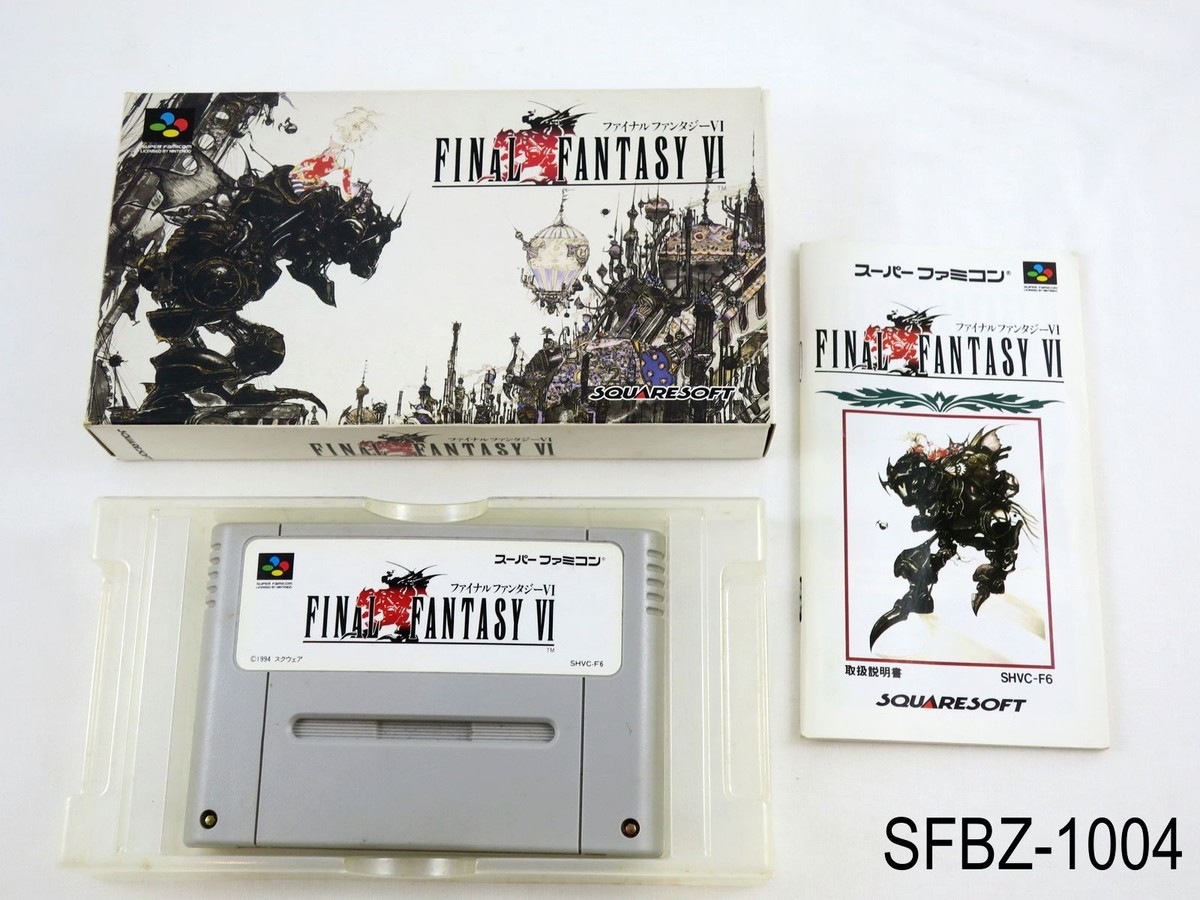 Complete Final Fantasy 6 VI Super Famicom Japanese Import JP Complete Final Fantasy 6 VI Super Famicom Japanese Import JP