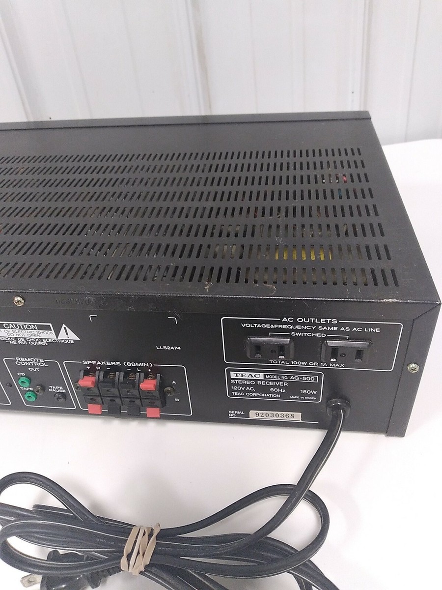 TEAC AG-500 AM/FM STEREO RECEIVER For parts Or Repair | eBay