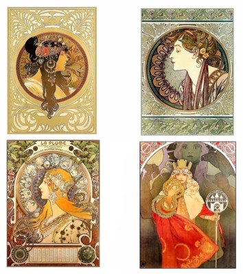 Rare Mucha Art Cotton Crazy Quilt Mini Blocks Collection (K20
