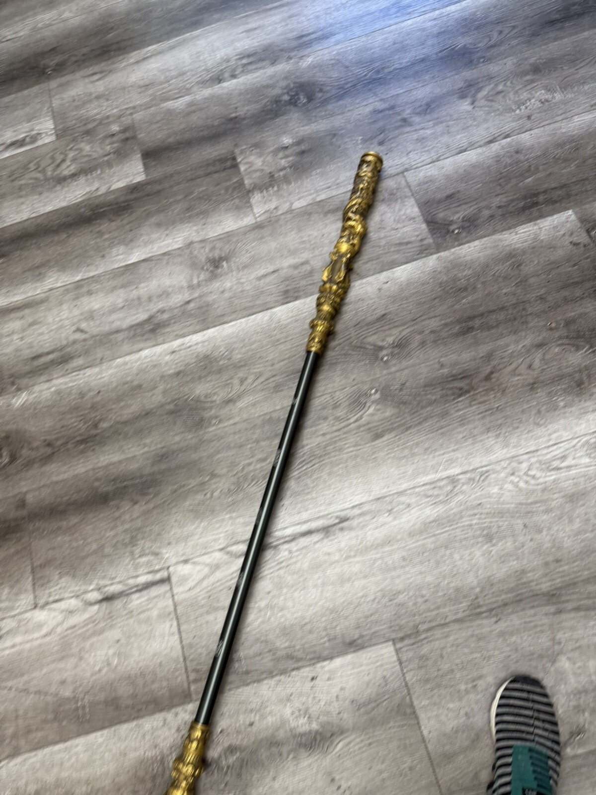 Monkey King Staff 53” Kungfu Gold Metal  Wushu Sticks 1:1