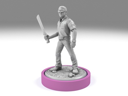 Unmatched Jurassic Park Dr. Malcom V1 sidekick for Dr Sattler vs T-Rex - Imagen 2 de 5