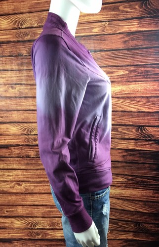 ATHLETA Women's Size Small Purple Love Tie Dye Full Zip Up Sweatshirt LKNW - Picture 3 of 9
