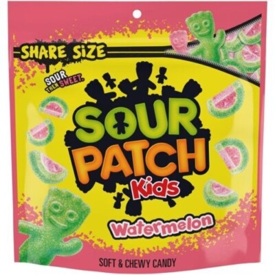 Sour Patch Kids Watermelon Soft & Chewy Candy 12 Oz Bag Snack Share Size Sweet