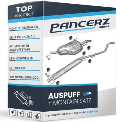 Auspuffanlage für Opel Astra H 1.6 105PS Stufenheck
