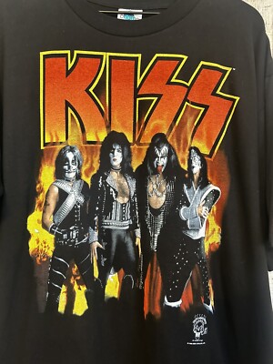 Vintage Kiss Alive Worldwide Shirt 96' 97' Tour Concert 90s