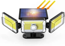 368 LED Solar Power Wall Lights PIR Motion Sensor Outdoor Garden Security Lamp