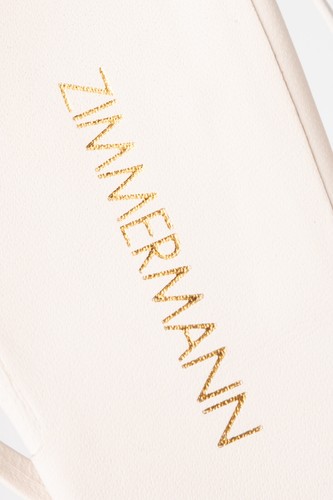 RRP €535 ZIMMERMANN sandali slingback in pelle US10 EU41 UK8 bianco tacco a gattino - Foto 6 di 9