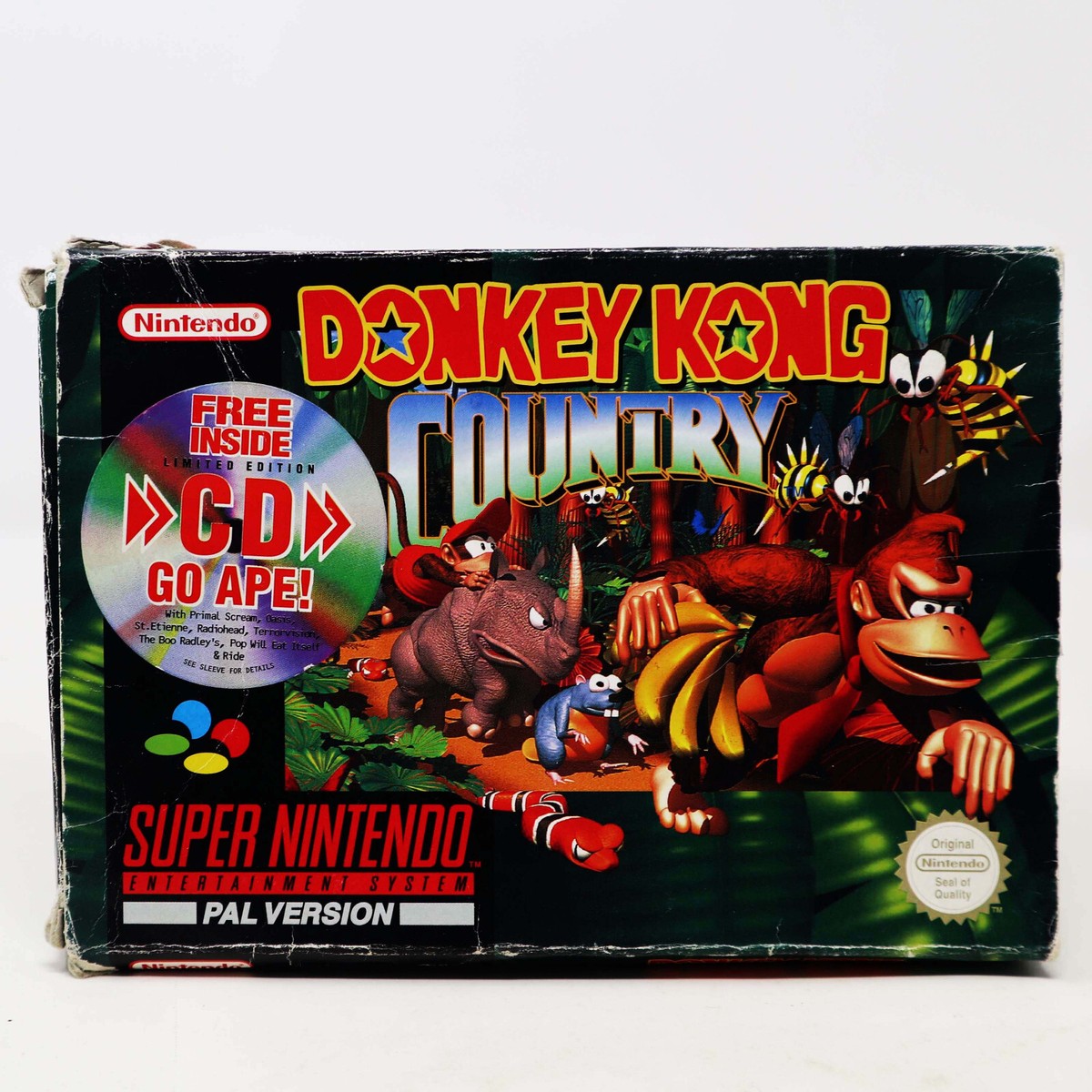 VINTAGE SUPER NINTENDO ENTERTAINMENT SYSTEM SNES DONKEY KONG