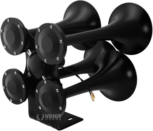 4 trompetas negras para camión/coche/SUV sonido fuerte dB 12 V - Imagen 5 de 9