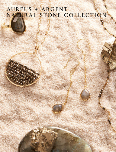 Pyrite Bracelet – Natural Stone Collection | AUREUS + ARGENT | Roost Overstock - Picture 6 of 6