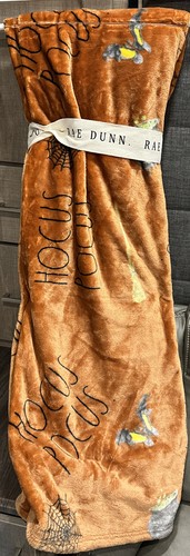 Rae Dunn Hocus Pocus Halloween Throw Blanket Witches Theme Soft & Plush 50x70 - Picture 9 of 9