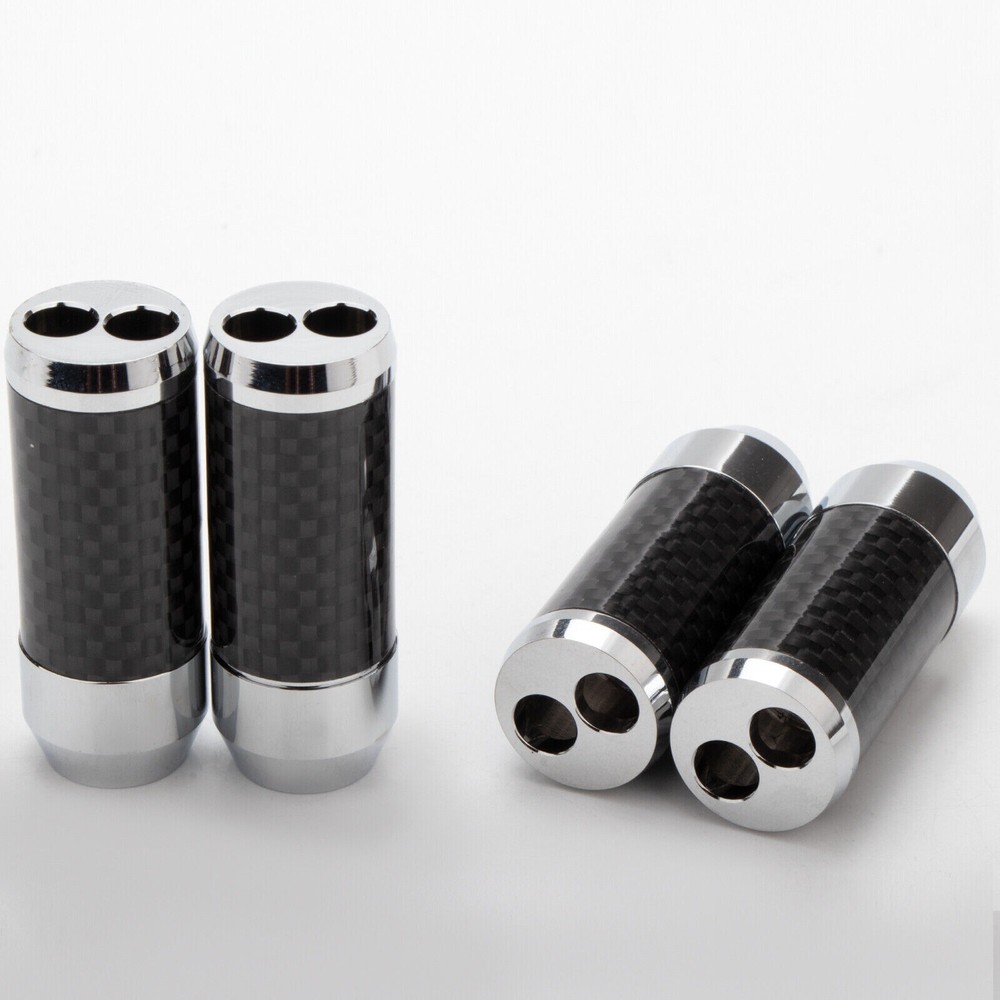 4PCS Y Splitter Carbon Fiber Hifi Speaker Audio Cables Pants Boot Set 1 to 2 DIY
