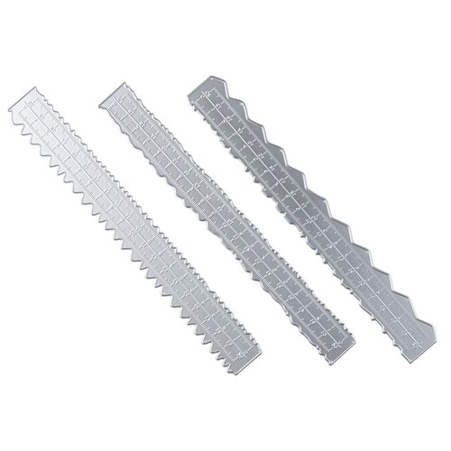 Lot De 3 Règles De Déchirure En Métal - Bords Irréguliers Pour Papier - Yosoo Health Gear
