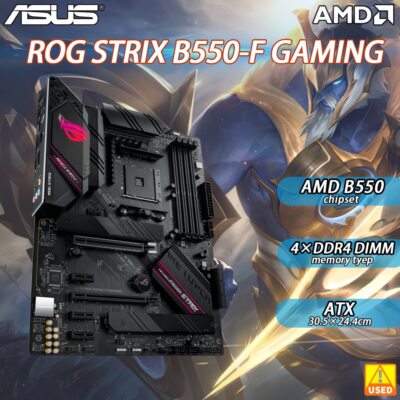 ASUS ROG STRIX B550-F GAMING Motherboard AMD B550 For AMD AM4 4 x DDR4 PCI-E 4.0