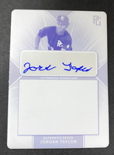 2021 LEAF PERFECT GAME JORDAN TAYLOR AUTO 1/1 MAGENTA PRINTING PLATE