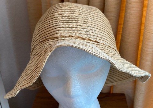 Beige Chenille Classic Cloche Hat 