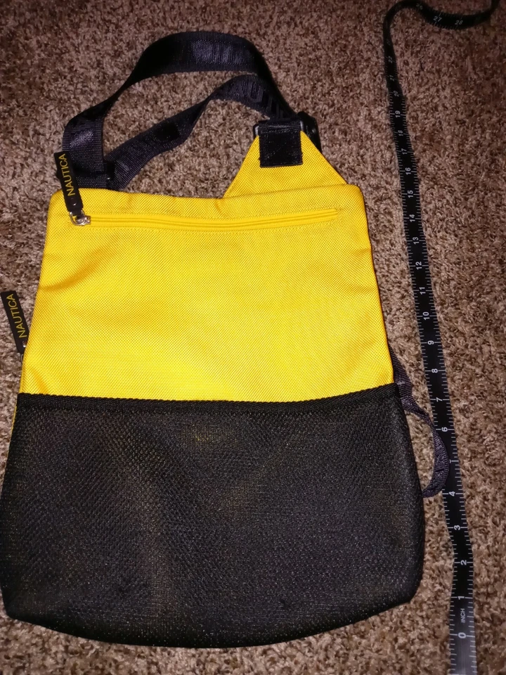 NWOT VINTAGE NAUTICA  90's UNISEX MESSENGER CROSSBODY BAG  - Image 2 of 4