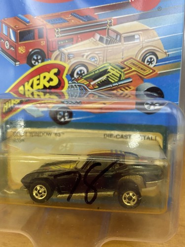 Hot Wheels HiRakers Black Split Window 63 Corvette UNPUNCHED 1979 - Picture 3 of 5