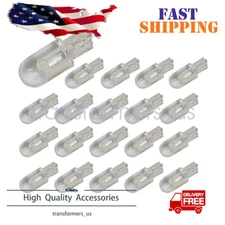 20 x Super White T10 168 W5W 2825 LED License Plate Interior Light Bulb 6000K US
