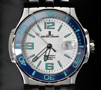 Jerome Lemars Chagall Blanc 45mm White Dial Swiss Automatic Men's Watch