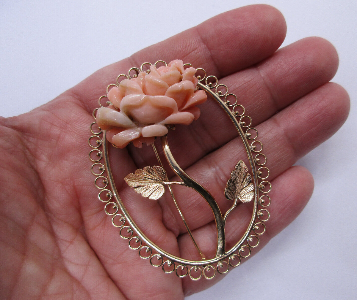 Vintage 10K Gold Coral Brooch/Pendant Combo 16.0 Grams | eBay Vintage 10K Gold Coral Brooch/Pendant Combo 16.0 Grams | eBay