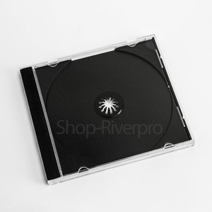 100x solo CD Jewel Case casos 10mm 10.4mm Negro Bandeja de plástico de
