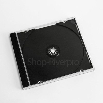 100 CD Jewel Cases mit schwarzem Fach montiert 10,4 mm Buchrücken hochwertig brandneu