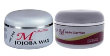 Mon Platin Mat Design Jojoba Clay Wax  & Original Jojoba Wax 5.1 Oz Pack of 2