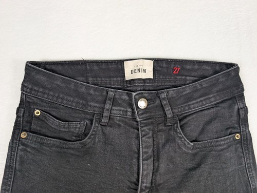 Sezane Denim Skinny Jeans Womens 27 Black Stretch Denim Pants - Picture 3 of 9