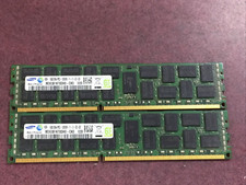 Lot of 2 - 16GB 2x8GB 2Rx4 PC3-12800R DDR3-1600 Samsung SERVER MEMORY RAM