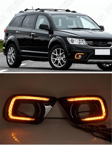 LED Driving Turn Signal Lights DRL 12V For Dodge Journey Fiat Freemont 2013-2016 - Picture 7 of 12