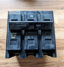 Bryant 20 Amp BR320 Type BR 240 Volt 3 Pole Circuit Breaker