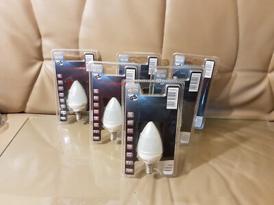 IGlow Bulbs 6 PCS LED E14 Candle Bulb Warm White 2.5W LED=16W UNUSED