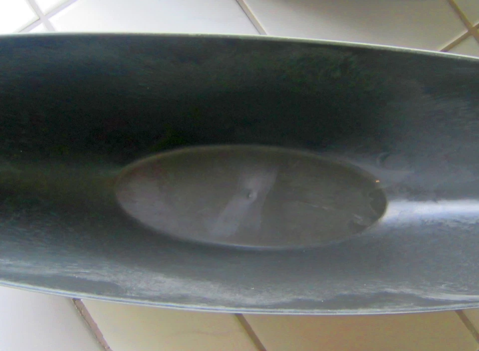 Deko Schale anthrazit oval Blumenschale Schiff Kunststoff Topf Schiffchen schmal - Bild 2 von 2