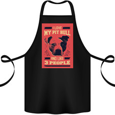 J'Aime Mon Pitbull & 3 Personnes T-Shirt En Coton 100% Bio