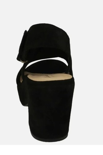 CLARKS MARITSA LARA LADIES BLACK SUEDE SANDALS LEATHER UK SIZE 7 D EU 41 - Picture 6 of 8