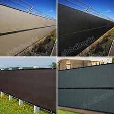 3/4/5/6/8ft x 50ft Privacy Fence Screen Garden Yard Windscreen Mesh Shade Cover