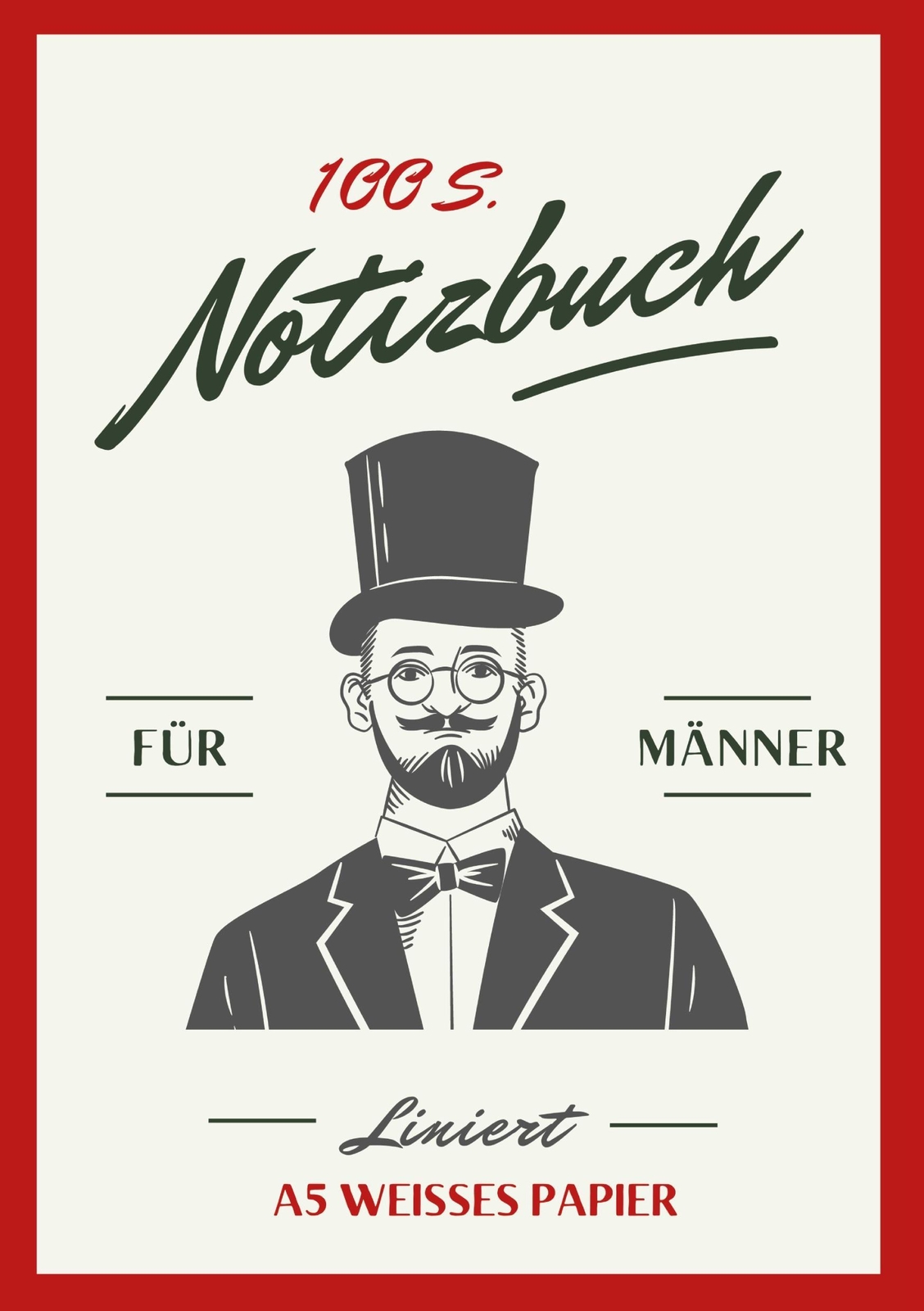 Thumbnail - Notizbuch Für Männer - A5 Hardcover Liniert - Schön Gestaltet Mit