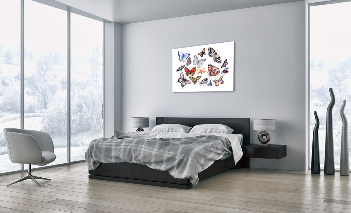QUADRO SU VETRO Quadro Quadro VETRO moderno Farfalle illustrazione GAA100x70-2916 IT 989207 QUADRO SU VETRO Quadro Quadro VETRO moderno Farfalle illustrazione GAA100x70-2916 IT 989207