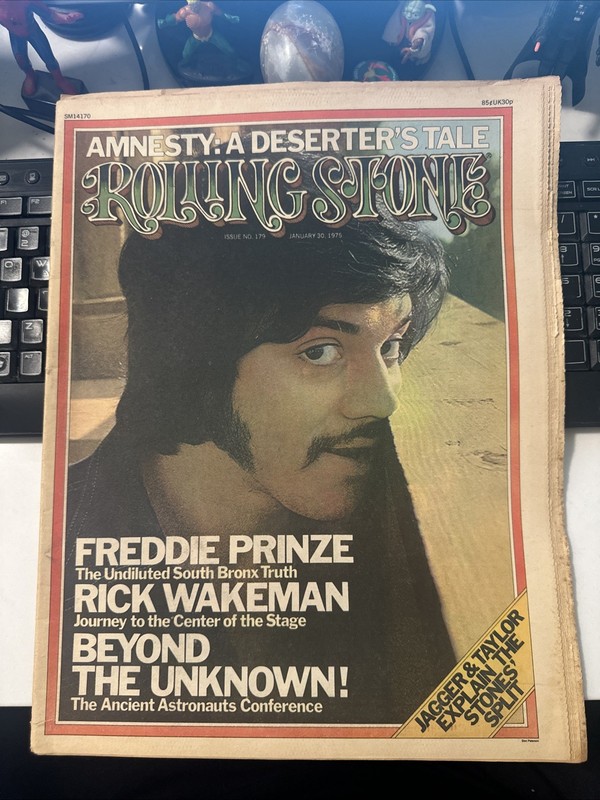 ROLLING STONE MAGAZINE #179 JANUARY 1975 FREDDIE PRINZE CAMERON CROWE KENDRICKS