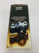 Canon AE-1 Program Brochure Manual Old Vintage Film Camera Collectible-RARE