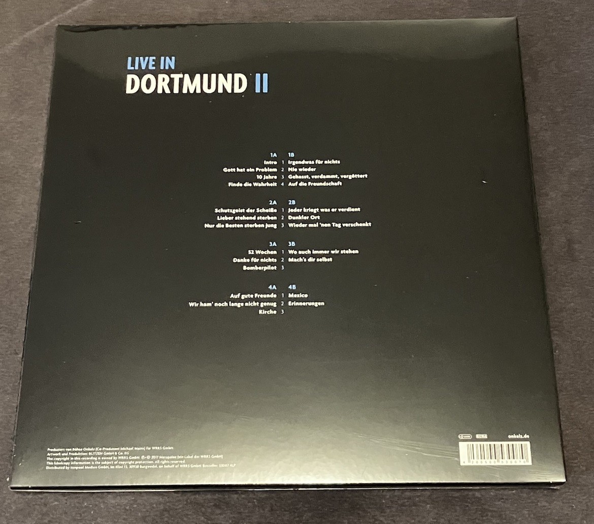 Böhse Onkelz - Live In Dortmund II - Stephan Edition 4 Vinyl Box - NEU OVP
