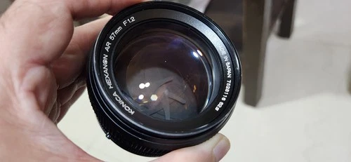 Konica Hexanon AR 57mm F1.2 Fast MF Lens w Front Cap