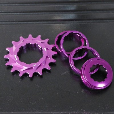 Aluminium 7075 16T Freilauf mit eloxierter Oberfläche für HG Nabe Single Speed